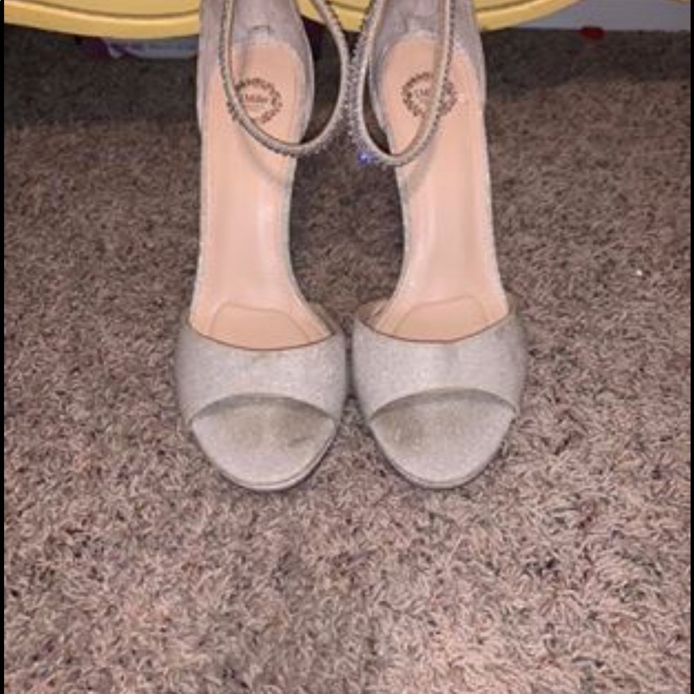 Silver high heels from Dillard’s!!